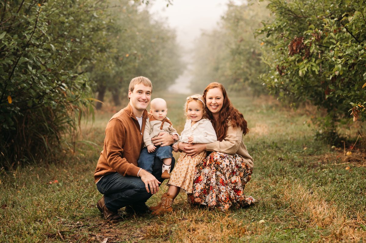 Rachel Cherry Photography family session in warm natural light near Kansas City — family photography in the Kansas City area