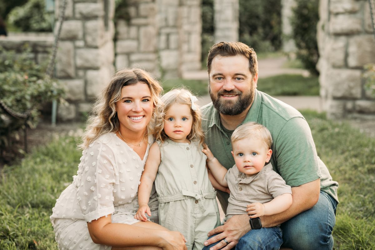 Rachel Cherry Photography family session in warm natural light near Kansas City — family photography in the Kansas City area